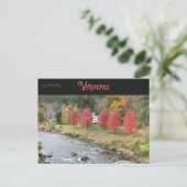 バーモントの秋 ポストカード (スタンド正面)