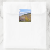 バーモントの緑の山々の納屋。ハンコック3 スクエアシール (バッグ)