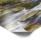 バーモントの緑の秋の轟音のブルック フォトプリント            (角)