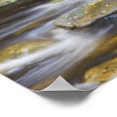 バーモントの緑の秋の轟音のブルック ポスター (角)