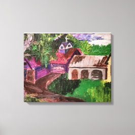 バーモントの農場で静かな日 キャンバスプリント