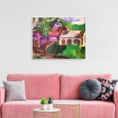 バーモントの農場で静かな日 キャンバスプリント (インサイチュ (リビング))