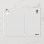 バーモントの雪の冬B&W ポストカード (裏面)