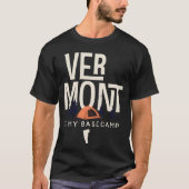 バーモントは僕のベースキャンプ おもしろい Tシャツ (正面)