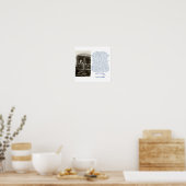 「バーモントは私が愛する州だ」フレーム入りポスター ポスター (キッチン)