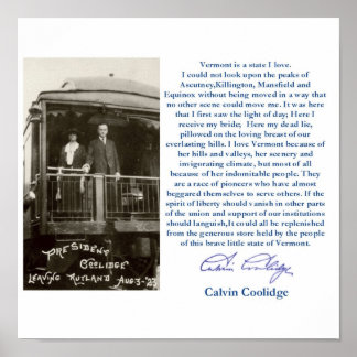 「バーモントは私が愛する州だ」フレーム入りポスター ポスター