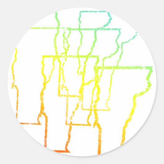 バーモントぼやけル ラウンドシール (正面)