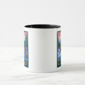 バーモントアングラーフィッシャーマンシーン マグカップ (中央)