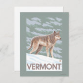 バーモントウルフシーン ポストカード (正面/裏面)
