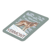 バーモントウルフシーン マグネット (左側)
