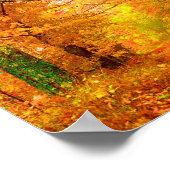 バーモントオータム自然ランドスケープファインアート ポスター (角)