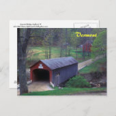 バーモントカバードブリッジギルフォード ポストカード (正面/裏面)