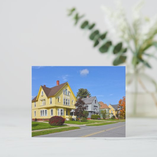 バーモントカラフルクイーンアンリバイバルハウス ポストカード (スタンド正面)