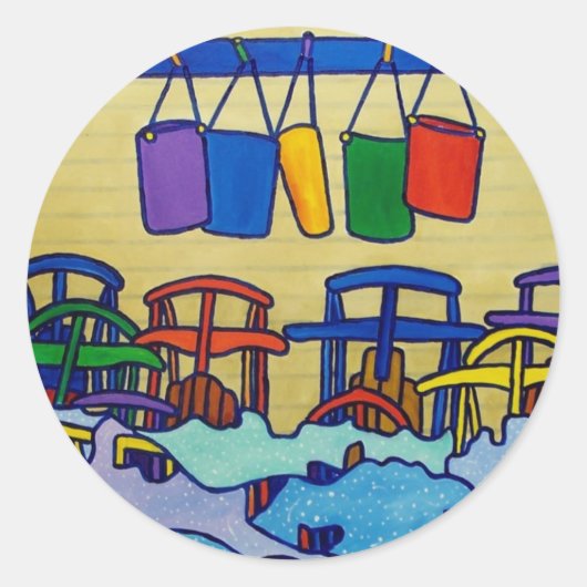 バーモントカラーオバイピリエロ ラウンドシール (正面)