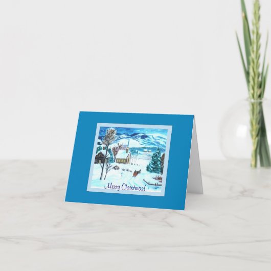 バーモントグリーティングカードのクリスマスイブ シーズンカード (正面)