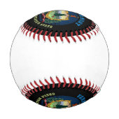 バーモントグリーンマウンテンステート国旗 野球ボール (裏面)