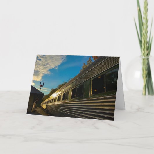 バーモントグリーンマウンテンフライヤーグリーティングカード カード (正面)