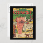 バーモントザグリーンマウンテン州 ポストカード (正面/裏面)