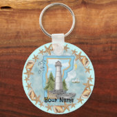 バーモントシェルズライトハウスキーチェーン キーホルダー (正面)