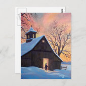 バーモントスノウィーバーンドはがき ポストカード (正面/裏面)