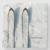 バーモントスノースキーストーンコースター ストーンコースター (正面)