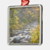バーモントズグリーンの秋の大きなブルック2 メタルオーナメント (左)