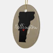 バーモントタウン セラミックオーナメント (左)