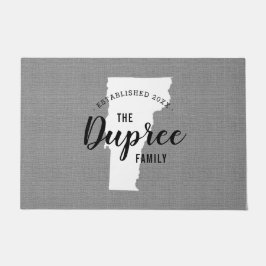 バーモントファミリーモノグラム州ドormat ドアマット