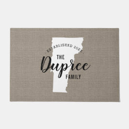 バーモントファミリーモノグラム州ドormat ドアマット