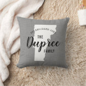 バーモントファミリーモノグラム州装飾用クッション クッション (ブランケット)