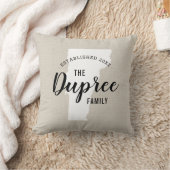 バーモントファミリーモノグラム州装飾用クッション クッション (ブランケット)