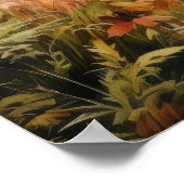 バーモントファームライフ秋の風景水彩アート ポスター (角)