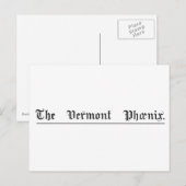 バーモントフェニックスマストヘッド葉書 ポストカード (正面/裏面)