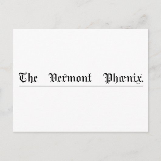 バーモントフェニックスマストヘッド葉書 ポストカード (正面)