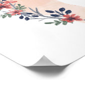 バーモントフローラウォーターカラー州 ポスター (角)