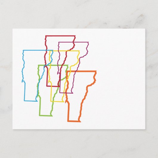 バーモントプライドぼやけ ポストカード (正面)