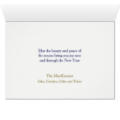 バーモントホリデーカードからのクリスマス (内部横(下))