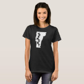 バーモントホームアメリカ州マップ Tシャツ (正面フル)