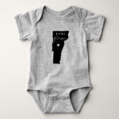 バーモントホームグロウン州ティー ベビーボディスーツ (正面)