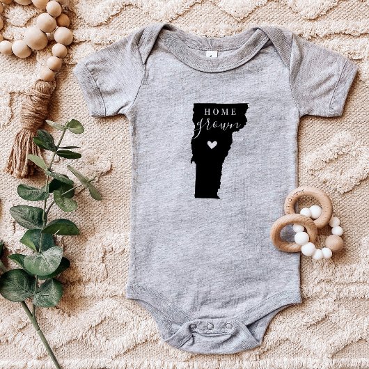 バーモントホームグロウン州ティー ベビーボディスーツ