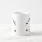 バーモントホームスウィートホームファミリーモノグラムマグ コーヒーマグカップ (中央)