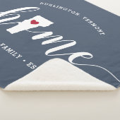 バーモントホーム州 パーソナライズされた シェルパブランケット (3/4)