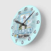 バーモントライトハウス ラウンド壁時計 (傾斜)