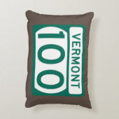 バーモントルート100道路標識 アクセントクッション (裏面(縦))