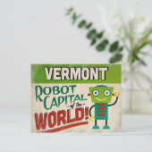 バーモントロボット – おもしろいヴィンテージ ポストカード (スタンド正面)