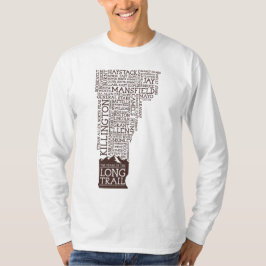 バーモントロングトレイル長袖Tシャツ（ブラウンロゴ） Tシャツ