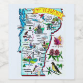 バーモントヴィンテージマップ ワインラベル (シングルラベル)