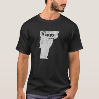 バーモント動揺してハッピープレイスティー Tシャツ