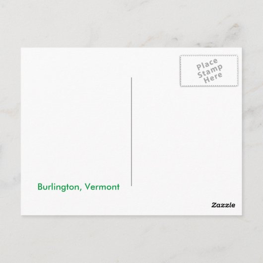 バーモント司法行政委員会：はがき ポストカード (裏面)