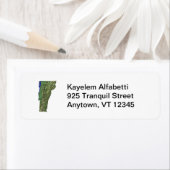 バーモント地図差出人住所ラベル ラベル (インサイチュ)